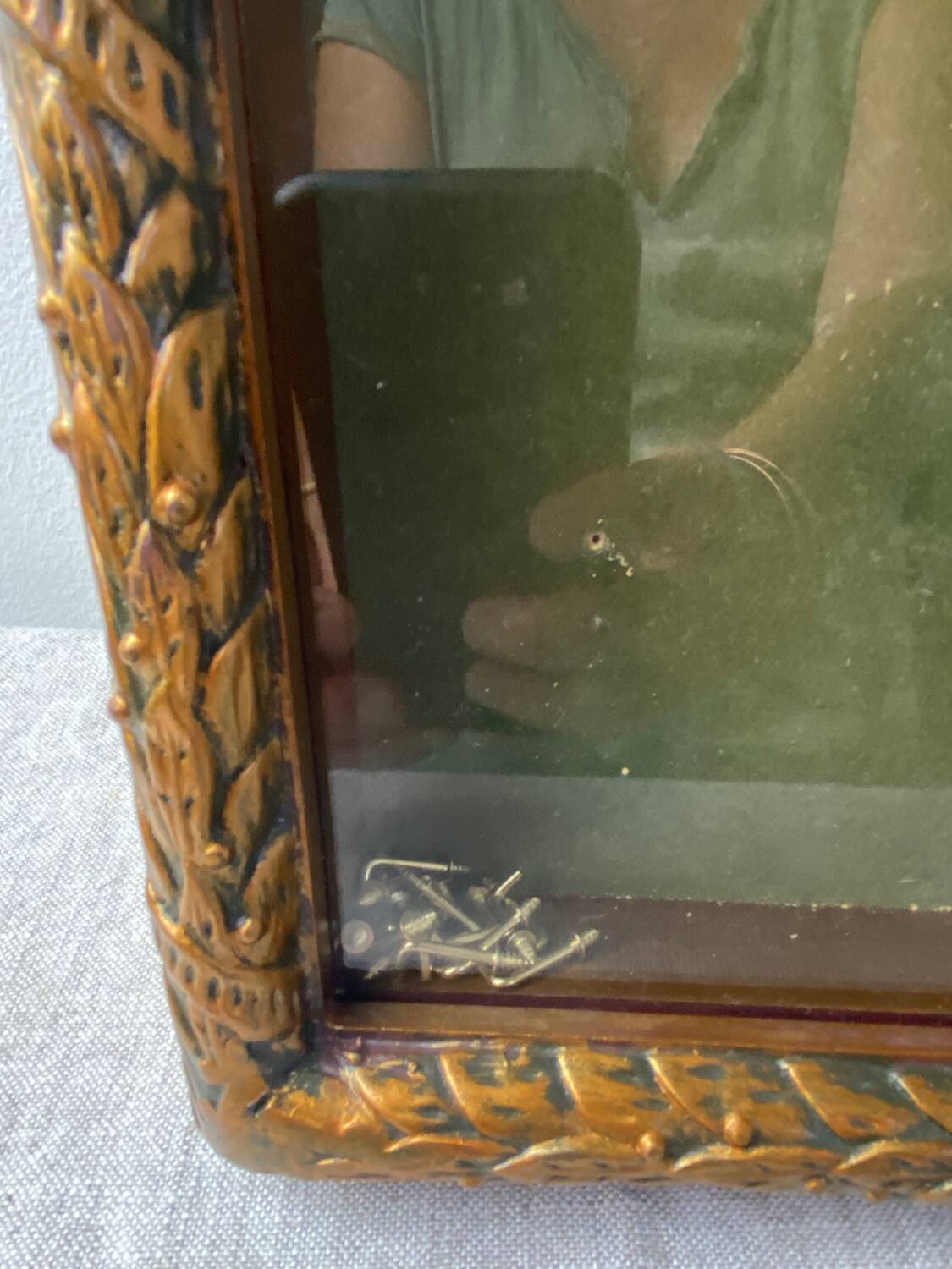 Wooden and glass wall display case