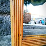Miroir en rotin 35x60cm