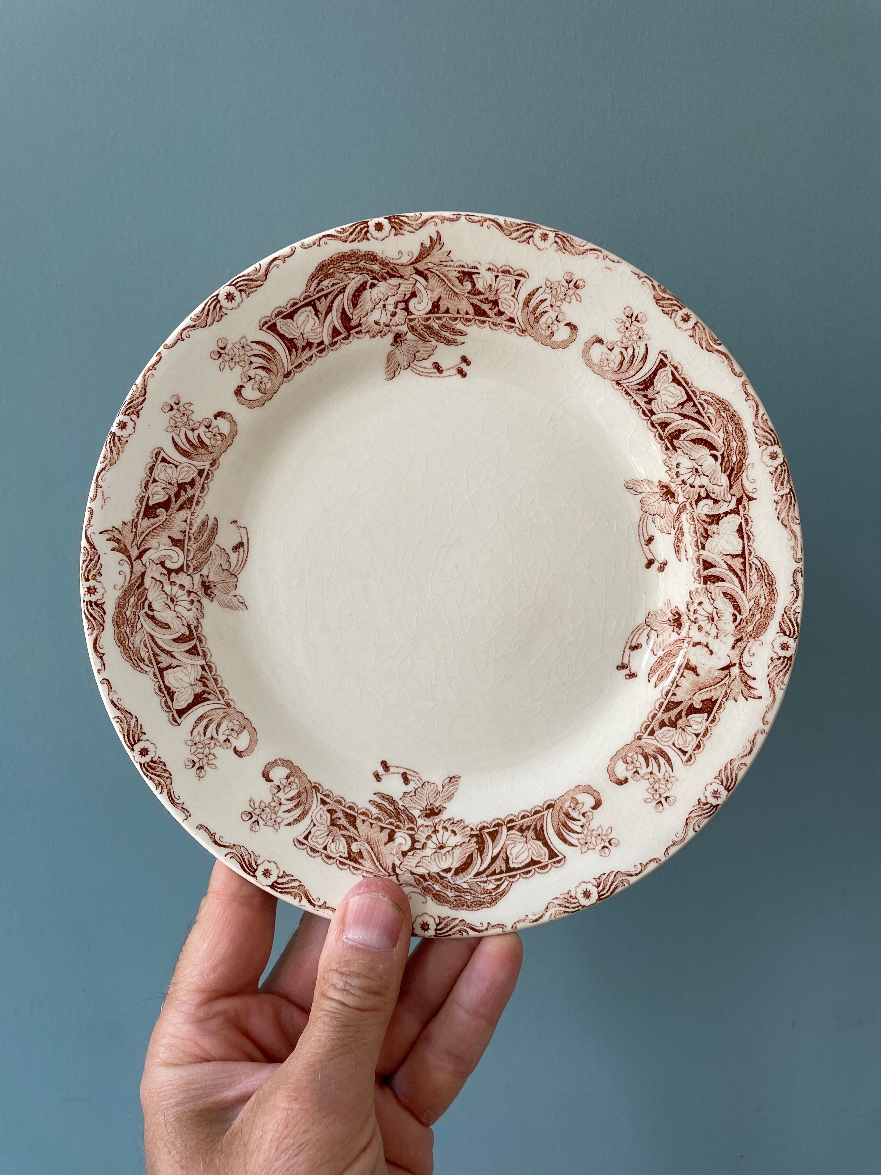Series of 11 plates Creil and Montereau, Ceylon service