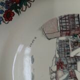 Large plate Sarreguemines France Obernai h.loux