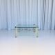Vintage Bronze And Glass Big Coffee Table By Peter Ghyczy, Germany 1970’s