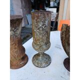 Set of 3 cast iron vases from 1900 from Charleville - Mézières