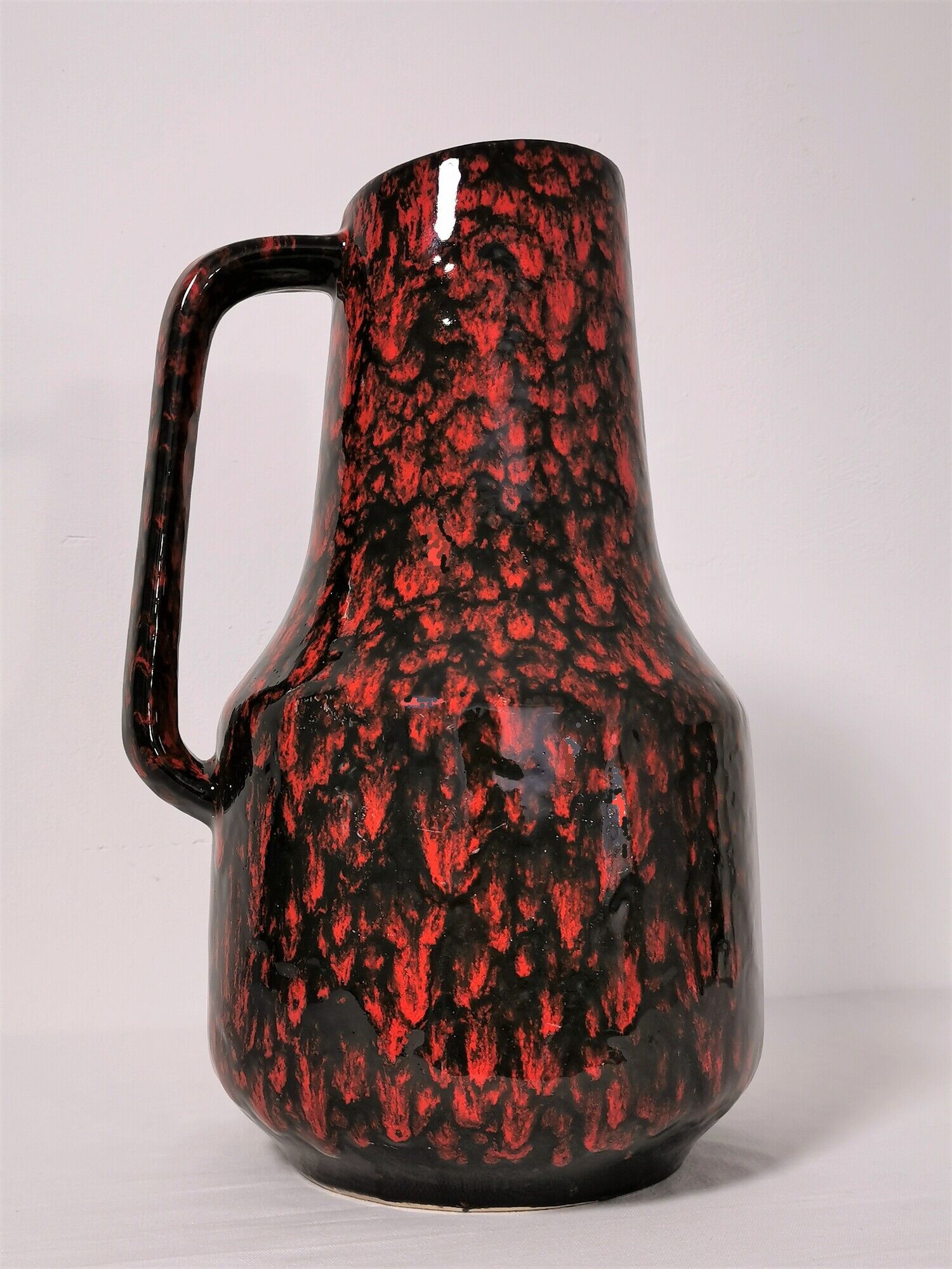 Ceramic drip glaze vase by Scheurich West Germany, 1960's