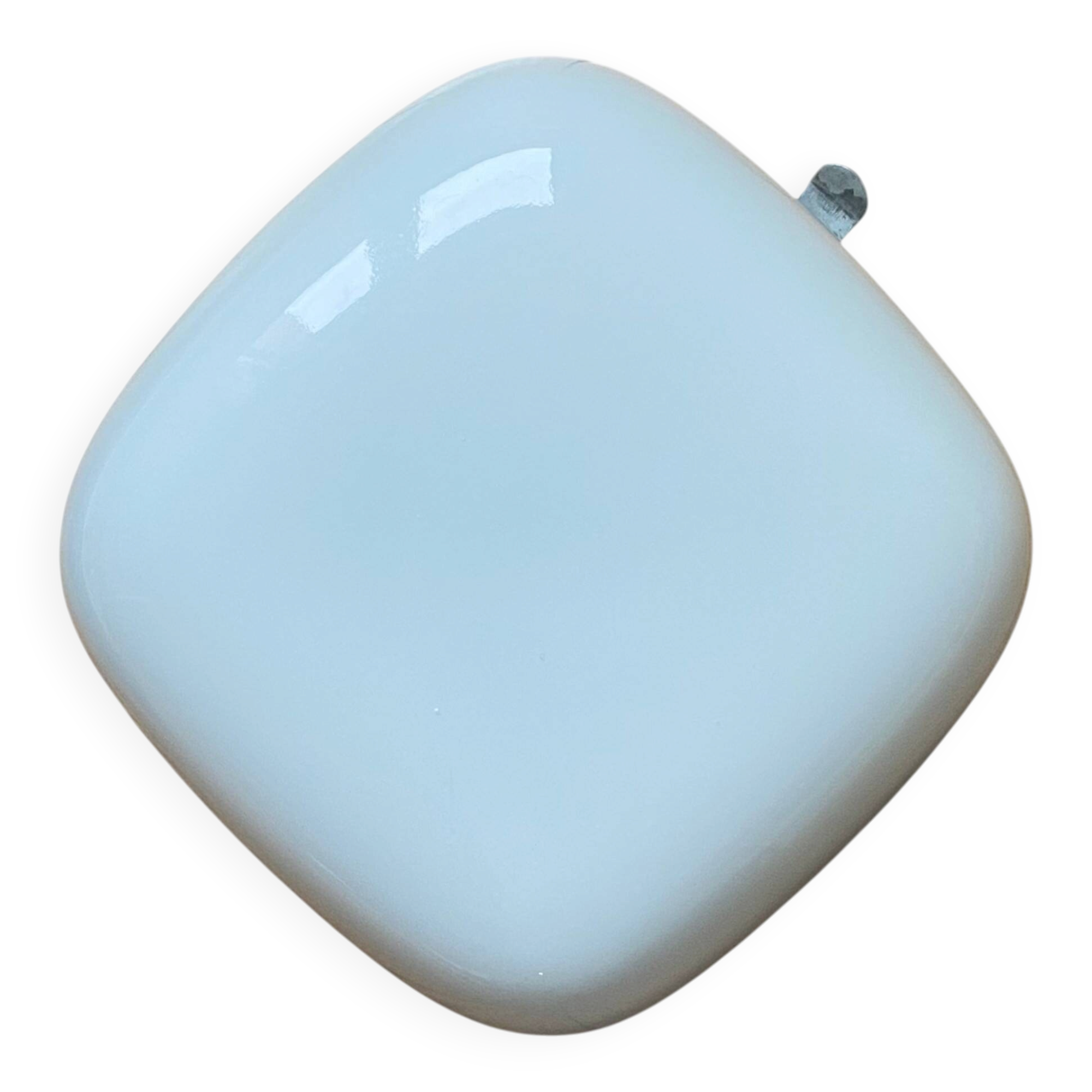 Ceiling light or square wall lamp 20 cm white opal glass