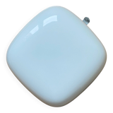 Ceiling light or square wall lamp 20 cm white opal glass