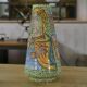 Colorful Italian ceramic mosaic pattern vase, 1960s