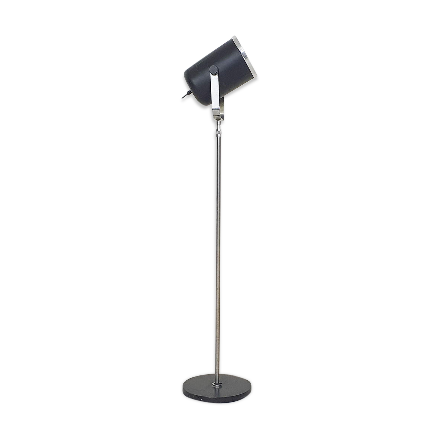 Mid-century black metal spot or floor light 1960's