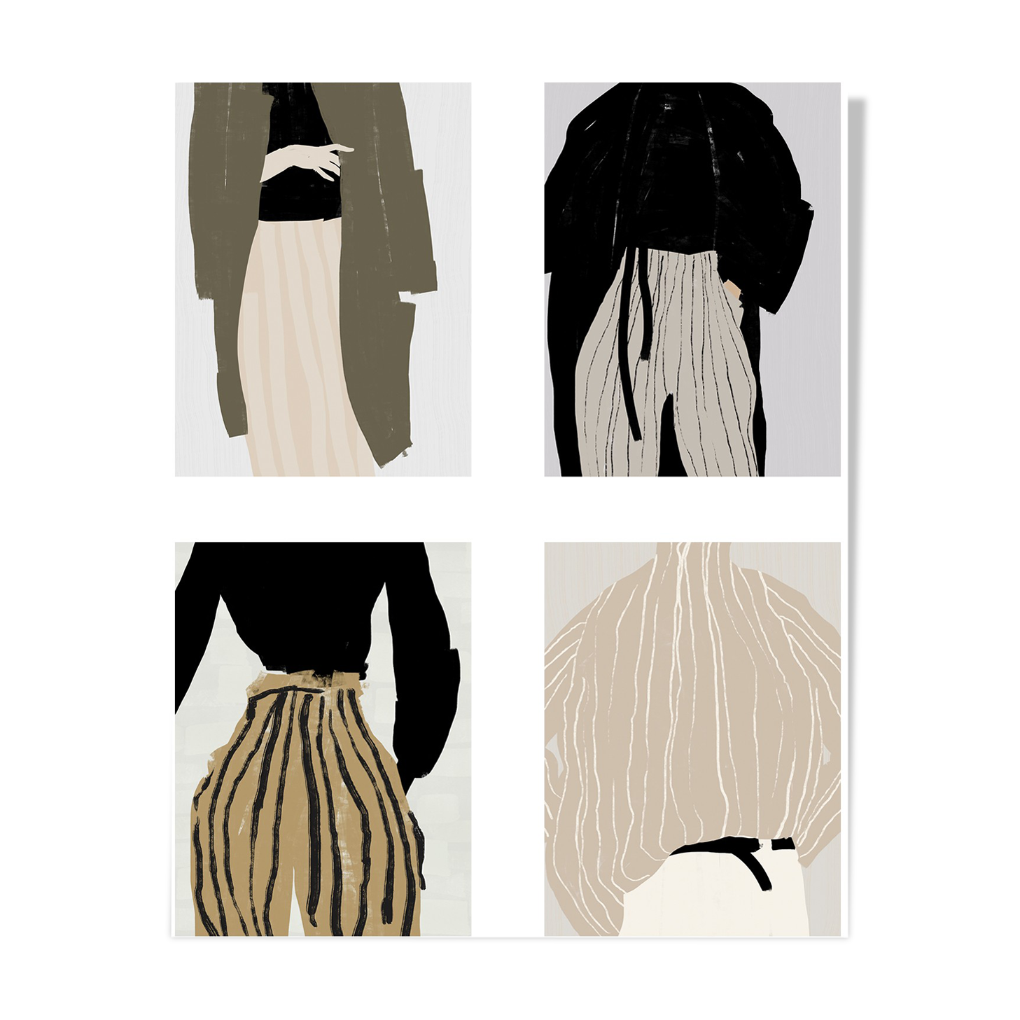 4 tirages de giclée, A3