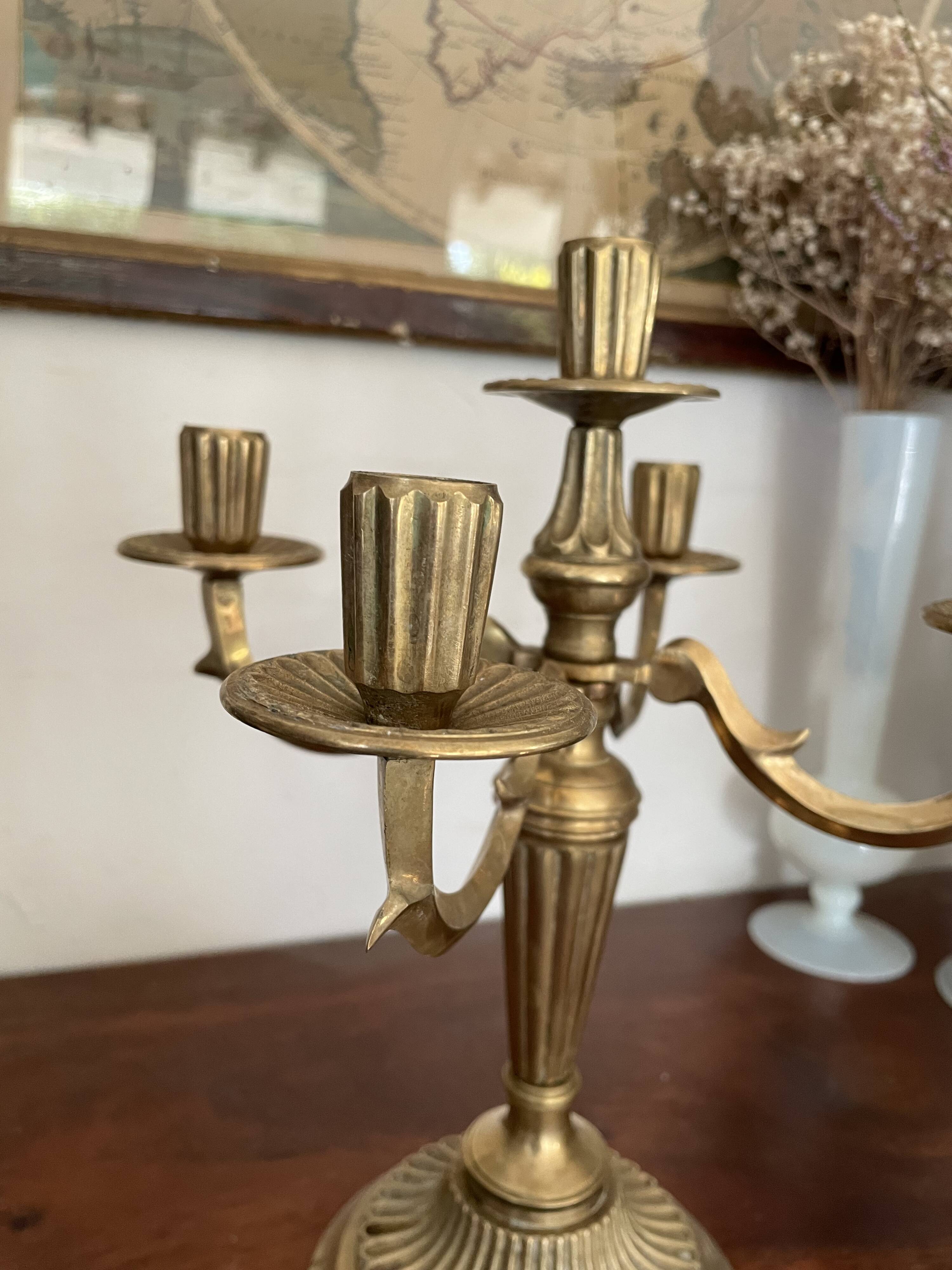 Chandelier en laiton