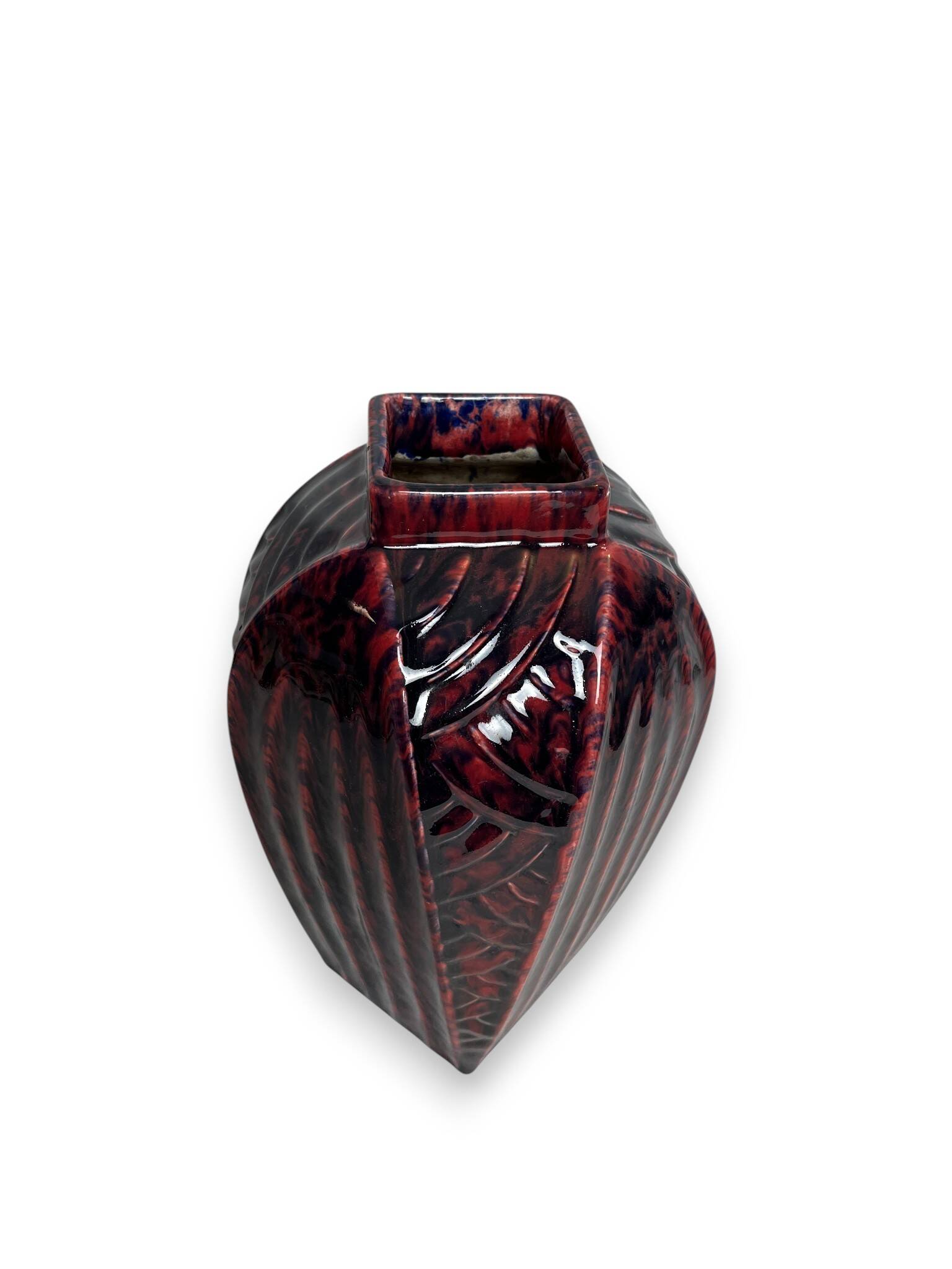Art Deco, polychrome ceramic vase circa 1930