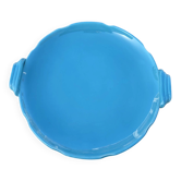 Large Dish at Turquoise Handles – Céramony Vallauris vintage 1960s (35)