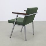 Vintage Armchair in Wool and Chrome by Martin Visser for t' Spectrum, 1960s