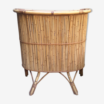 Vintage bar bamboo and rattan years 60