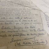 Old wooden farmhouse table