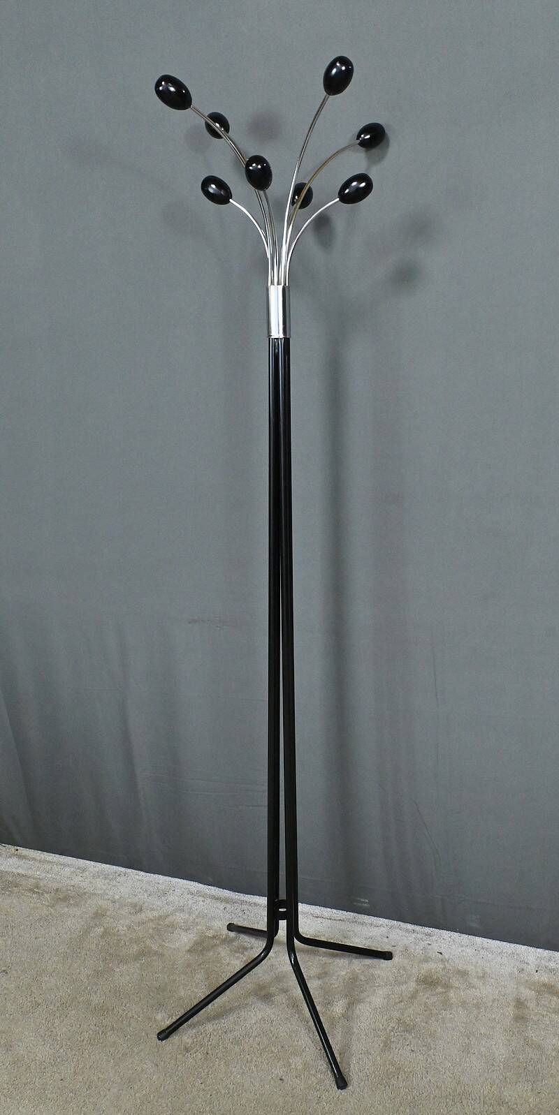 Coat rack in lacquered metal, italian design – 1960