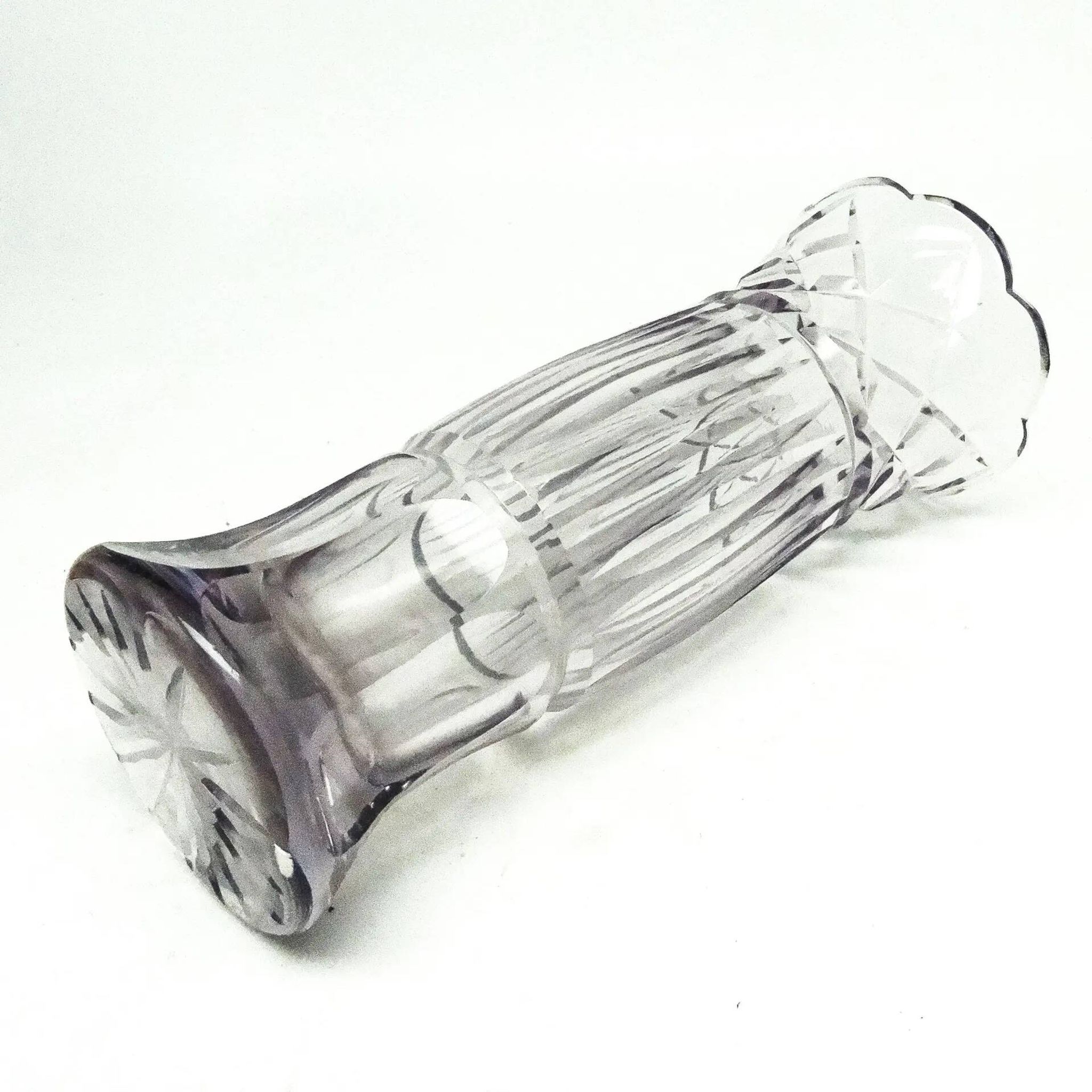 Vase postmoderne, cristal, Belgique, années 1960