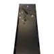 Mid Table / Console - Lacquered aluminium and black tinted glass - Italian design