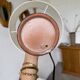 Lampe de table céramique bleue style 1950