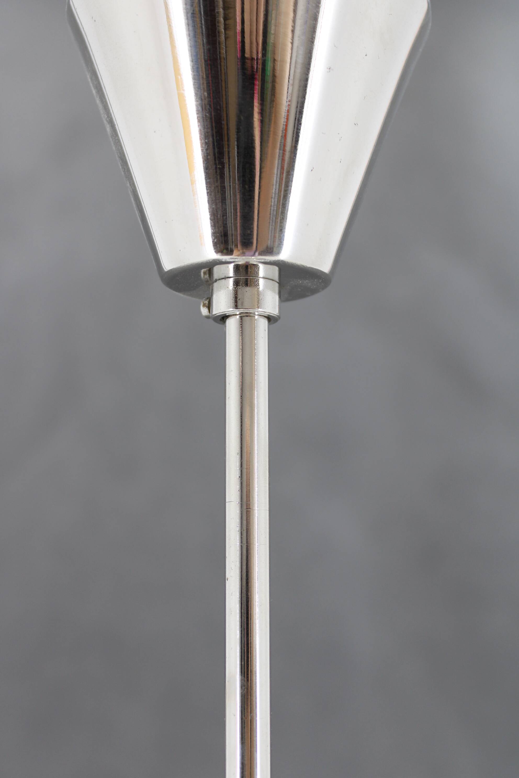 1970s Chrome Plated 7-Flamming Sputnik by Kamenicky Senov, Czechoslovakia