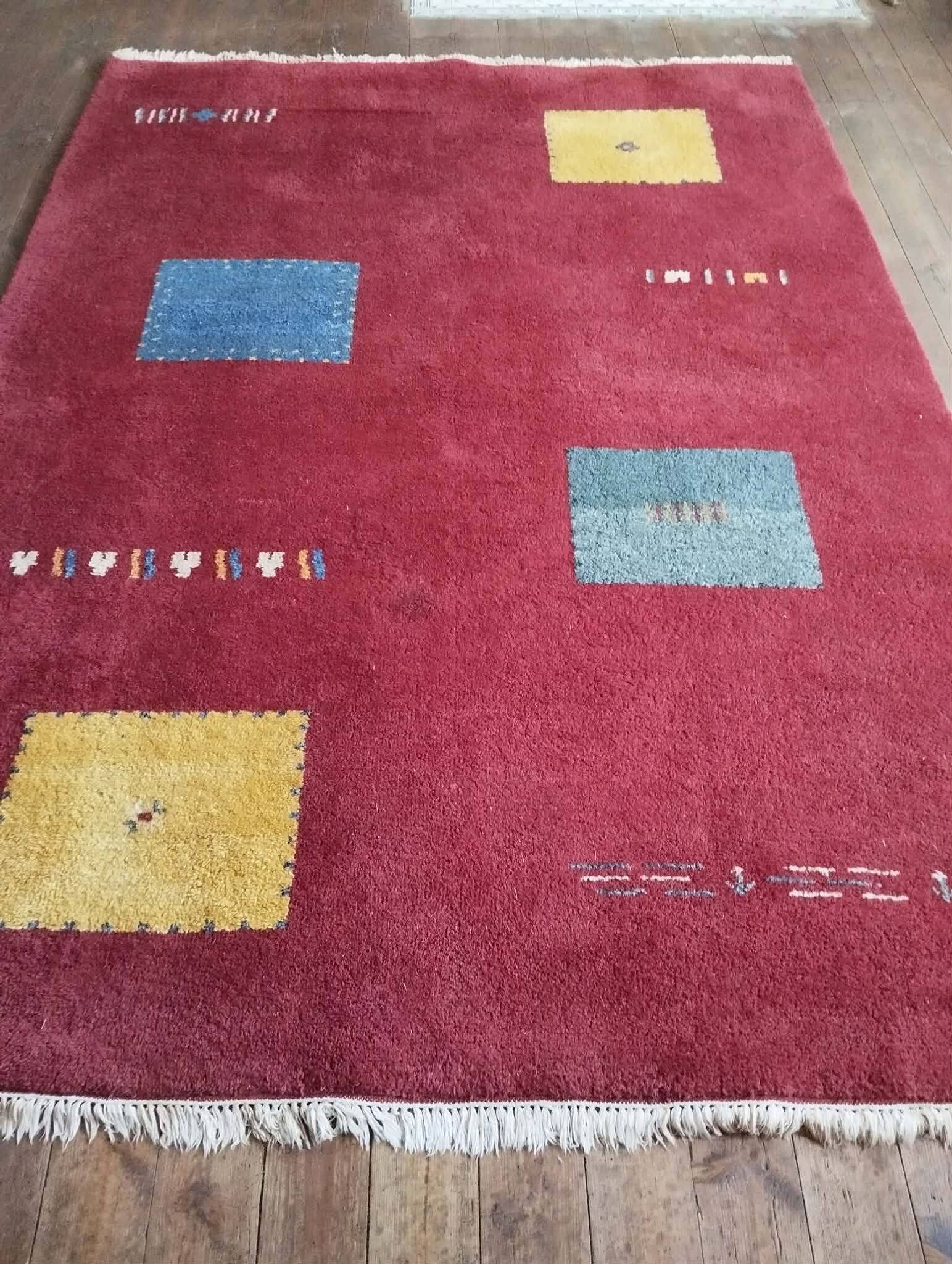 Handmade Indo Gabbeh rug 243x172cm