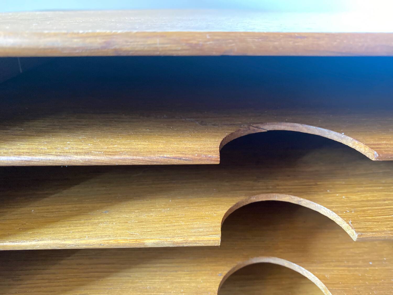 Two Wooden Office Mail Sorter