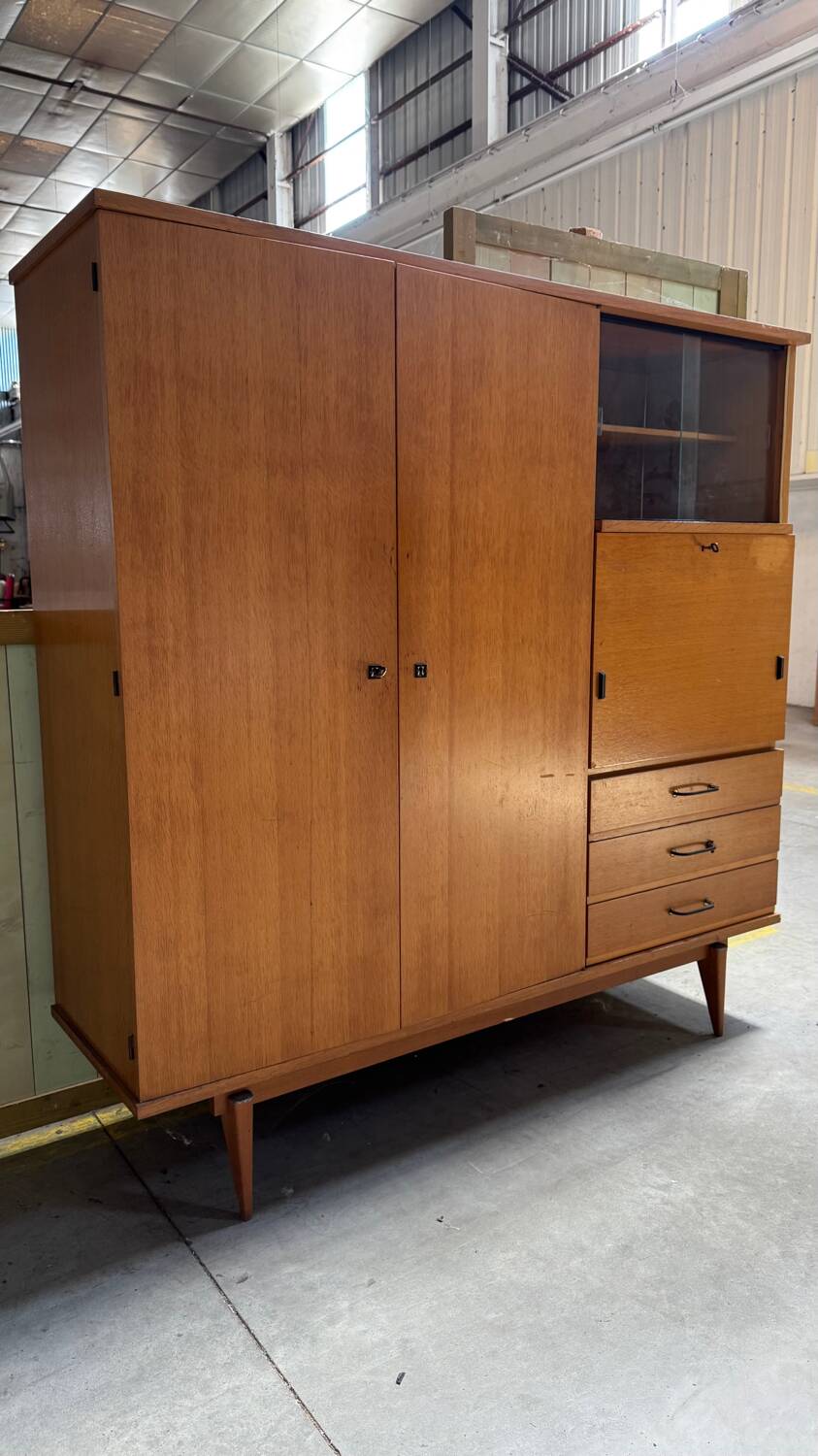 Light wood secretary cabinet 60/70