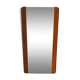 Scandinavian teak mirror 79 x 35 cm