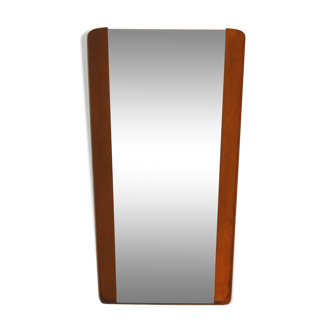 Scandinavian teak mirror 79 x 35 cm