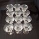 Set of 12 Baccarat Piccadilly Cut Crystal Red Wine Goblets