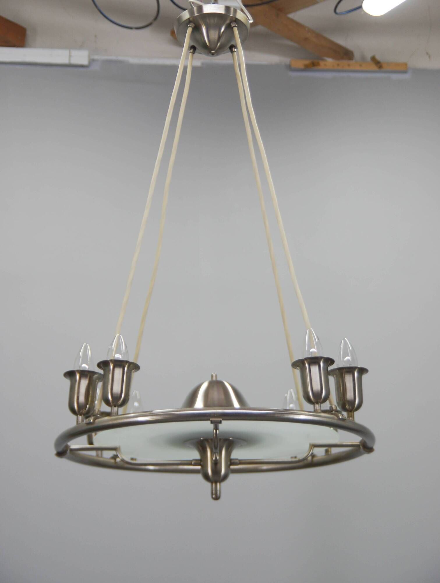 Art Deco Chandelier by Franta Anýž for IAS, Czechoslovakia, 1930s