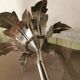 Nickel silver palm lamp