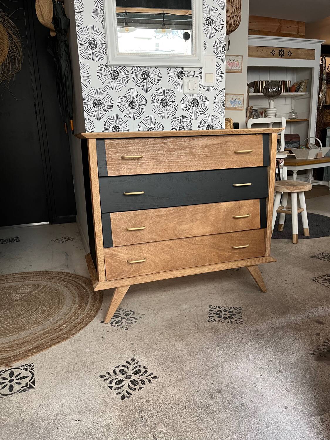 Scandinavian chest of drawers, 1950s-70s
