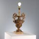 Lampe ancienne en forme de vase néoclassique en bois doré XIXe siècle