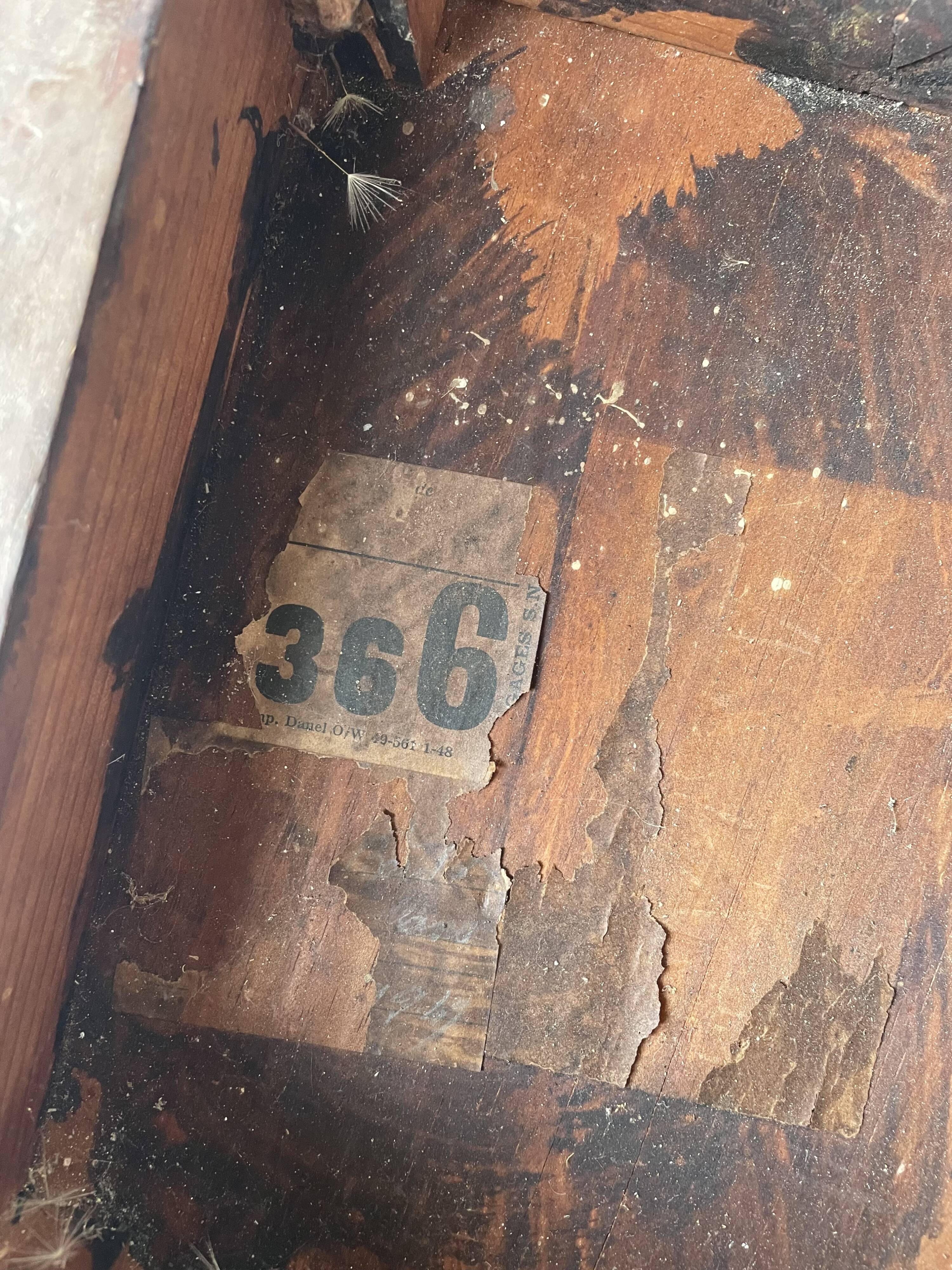 Antique solid wood stool