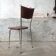 Chaise skaï marron