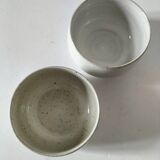 Two stoneware bowls Atelier Hurtault Puisaye Burgundy