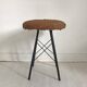 Vintage 70's cowhide stool