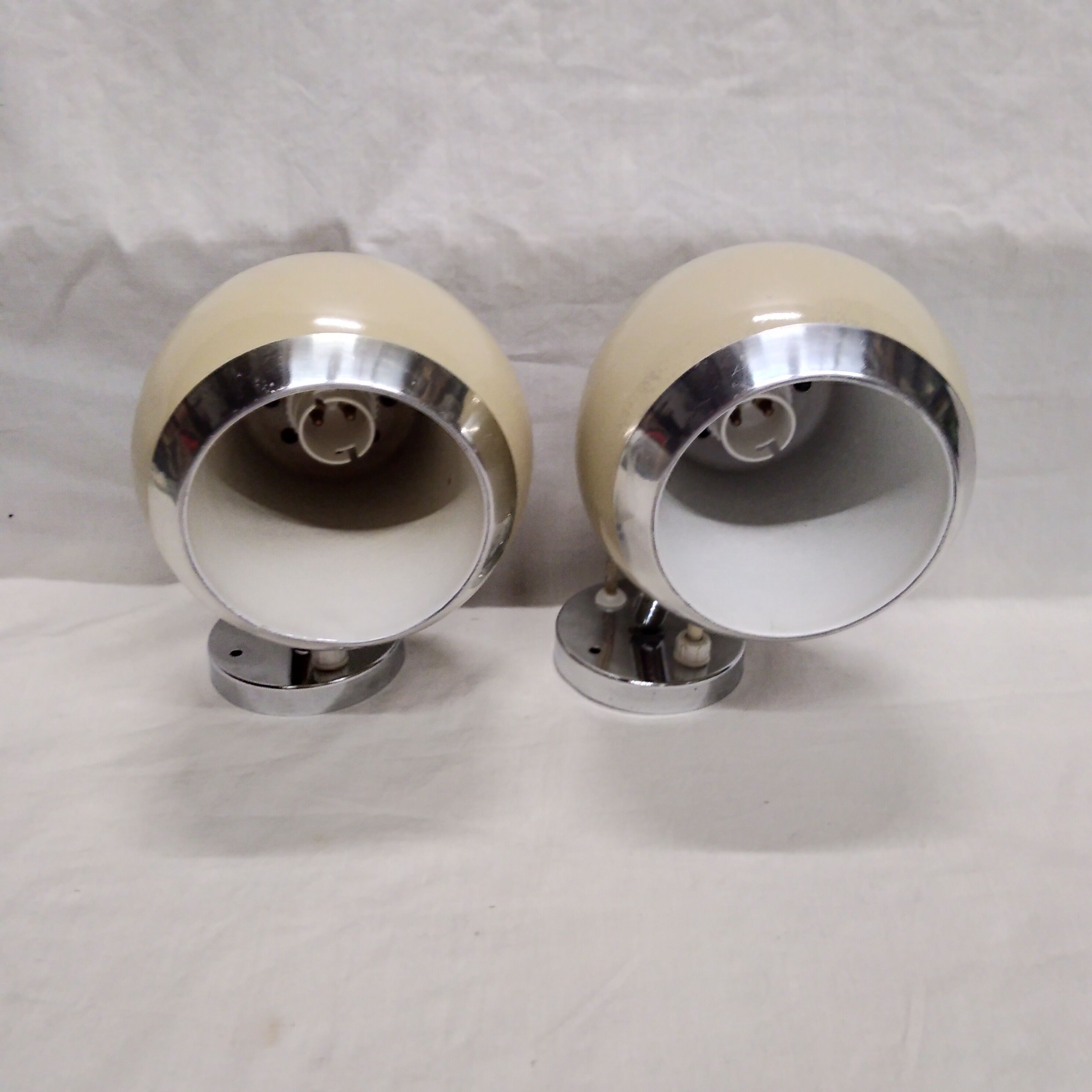 Pair of eyeball wall light  1950