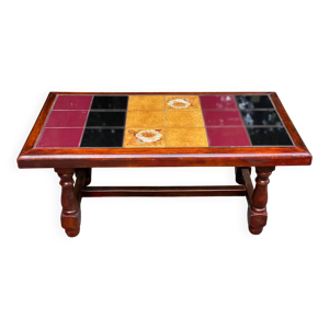 Table basse bois massif - multicolore