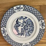 Assiettes à dessert dépareillées bleues