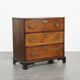 Commode anglaise ancienne du XVIIIe siècle à 3 tiroirs