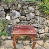 Coffee table in brass marquetry