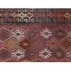 Vintage Turkish rug from Oushak, hand-woven 115x375 cm