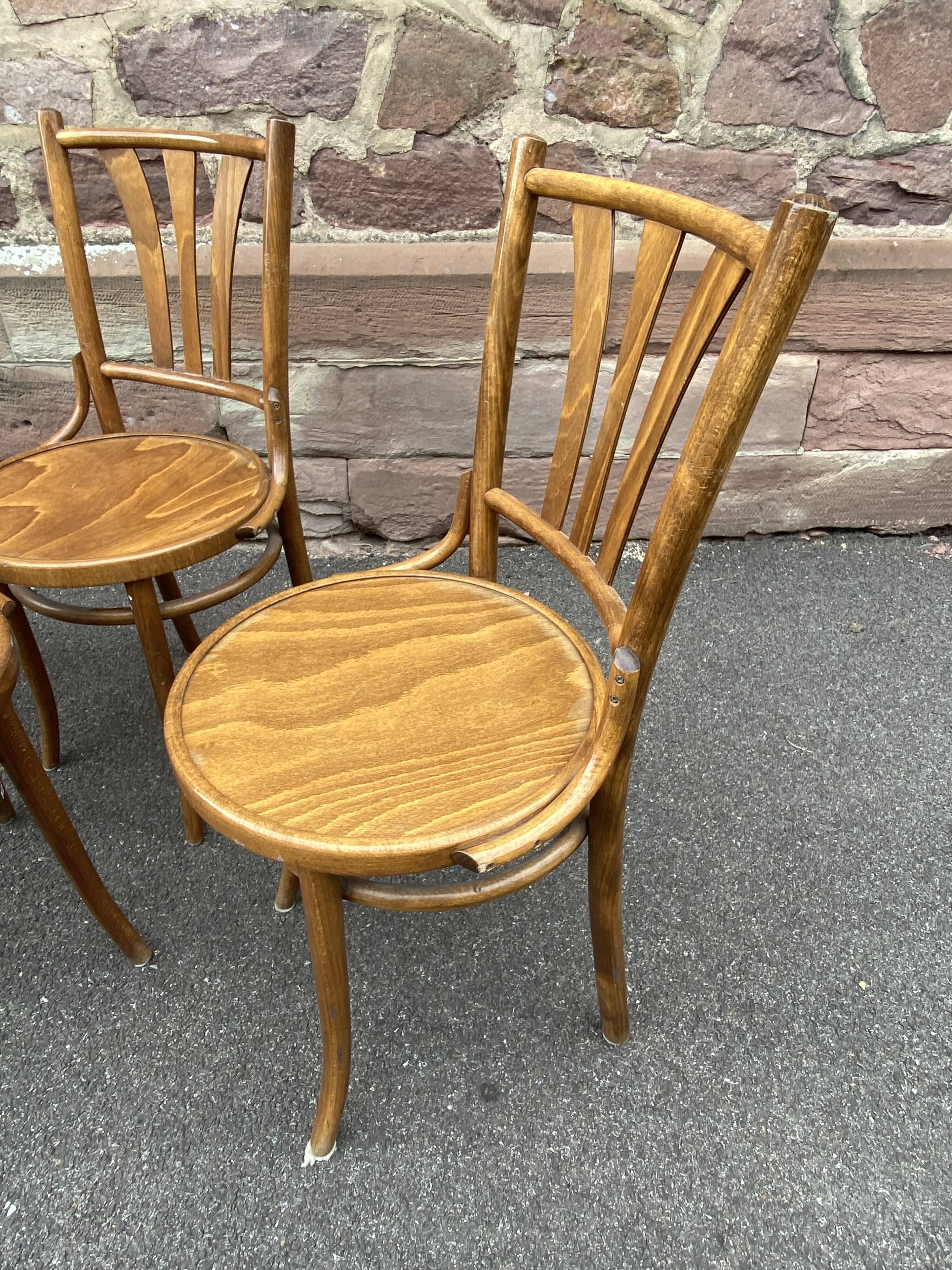 4 vintage bistro chairs