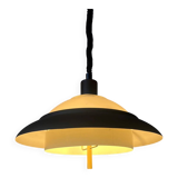 Brown and beige mid-century Dijkstra space age pendant lamp