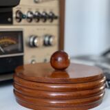 Turned wooden box