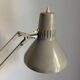 Lampe vintage 1970 d'architecte Ledu gris perle bureau - 80cm