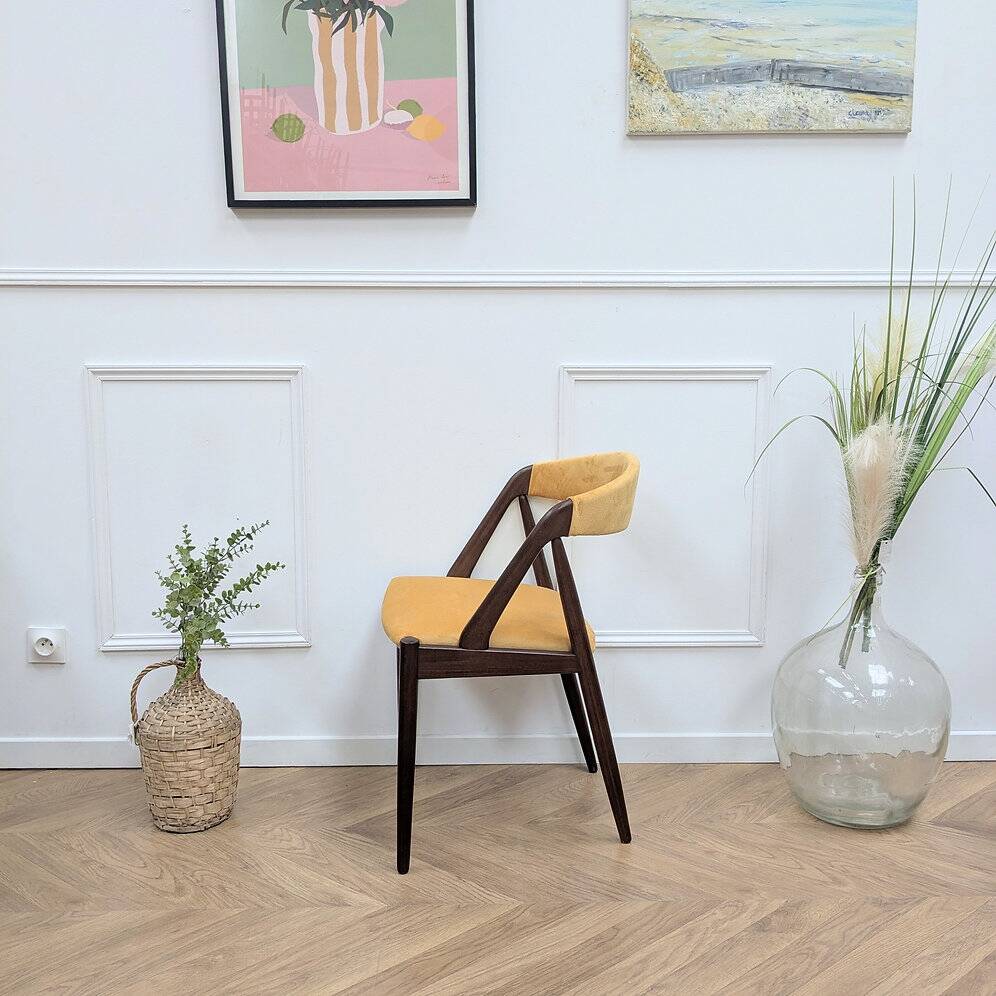 Chaise vintage scandinave du designer kai kristensen