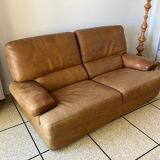 Duvivier brown vintage style sofa