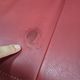 Vintage red leather Leolux Arabella design sofa used